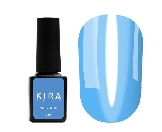 Изображение  Гель-лак Kira Nails Vitrage №V08 (голубой, витражный), 6 мл, Цвет: 008