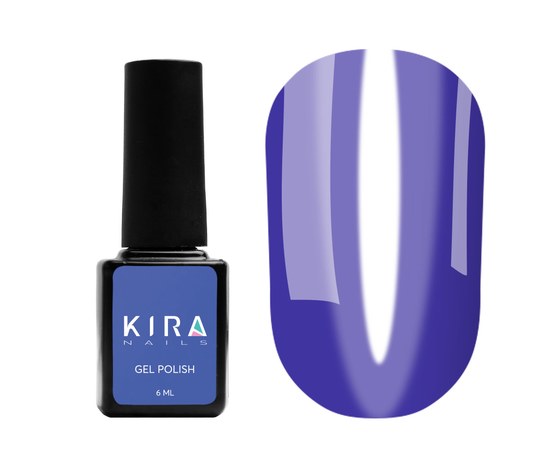 Изображение  Гель-лак Kira Nails Vitrage №V10 (фиолетовый темный, витражный), 6 мл, Цвет: 010