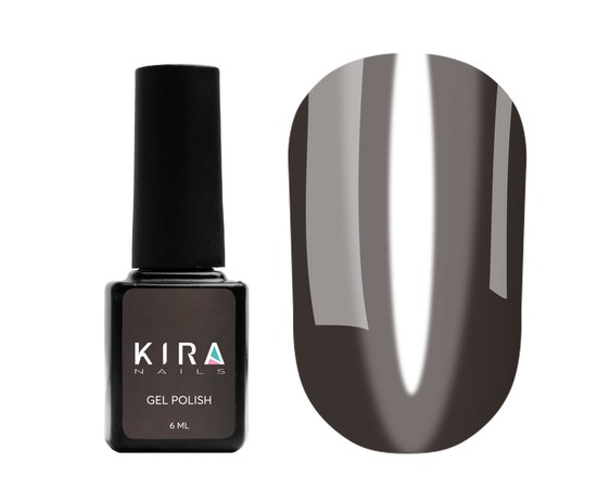 Изображение  Gel Polish Kira Nails Vitrage No. V18 (black, stained glass), 6 ml, Color: 18