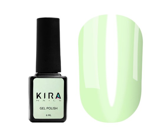 Изображение  Гель-лак Kira Nails Vitrage №V20 (салатовый, витражный), 6 мл, Цвет: 020