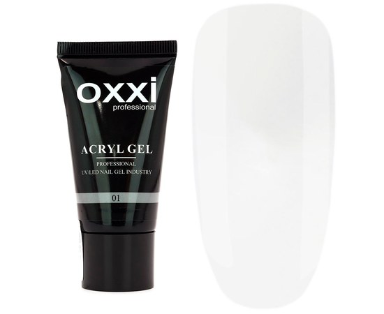 Изображение  Oxxi Professional Acryl Gel 60 ml, № 01, Volume (ml, g): 60, Color No.: 1