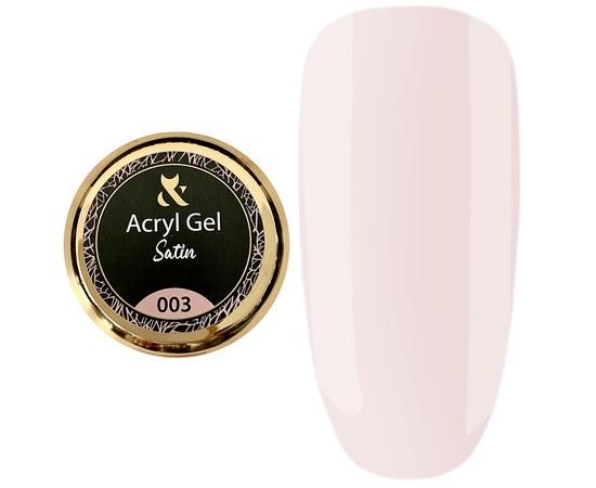 Изображение  Acryl gel for nails FOX Acryl Gel Satin 15 ml No. 003, Volume (ml, g): 15, Color No.: 3