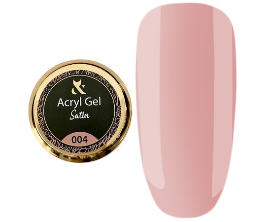 Изображение  Acryl gel for nails FOX Acryl Gel Satin 15 ml No. 004, Volume (ml, g): 15, Color No.: 4