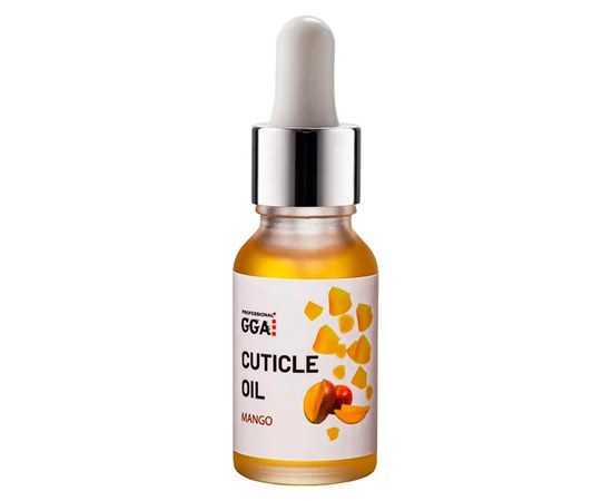 Зображення  Олія для кутикули GGA Professional Cuticle Oil 15 мл, Манго, Аромат: Манго, Об'єм (мл, г): 15