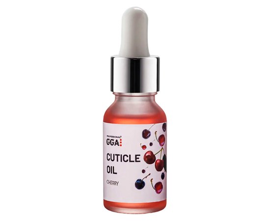 Зображення  Олія для кутикули GGA Professional Cuticle Oil 15 мл, Вишня, Аромат: Вишня, Об'єм (мл, г): 15