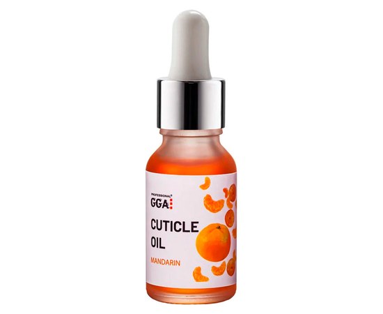 Зображення  Олія для кутикули GGA Professional Cuticle Oil 15 мл, Мандарин, Аромат: Мандарин, Об'єм (мл, г): 15