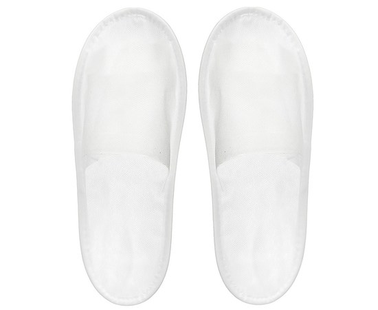 Изображение  Disposable slippers YRE with closed toe white 1 pair
