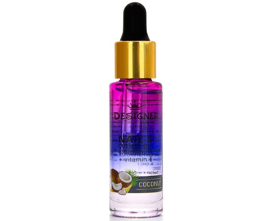 Изображение  Cuticle oil Designer Nail Cuticle Oil 10 ml, Coconut, Aroma: Coconut, Volume (ml, g): 10