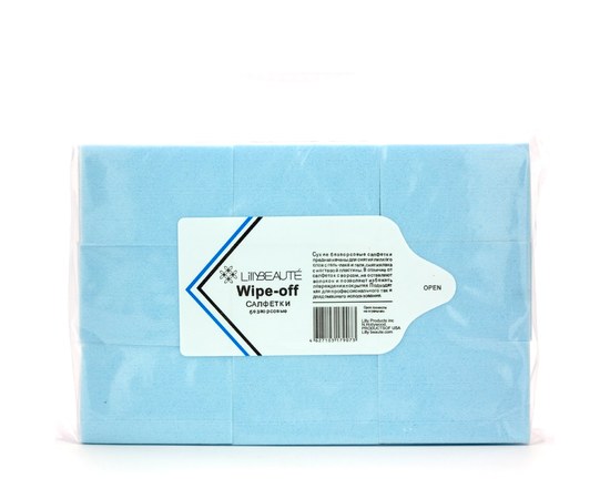Изображение  Lint-free wipes Lilly Beaute to remove the sticky layer 1000 pcs, Blue