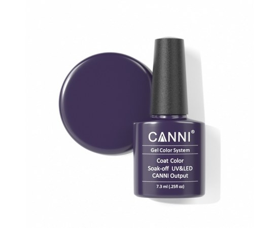 Изображение  Gel polish CANNI 099 dark purple, 7.3 ml, Volume (ml, g): 44992, Color No.: 99