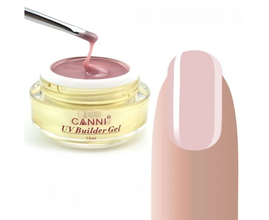 Изображение  Конструирующий гель CANNI 301 Soft Pink, 15 мл, Объем (мл, г): 15, Цвет №: 301