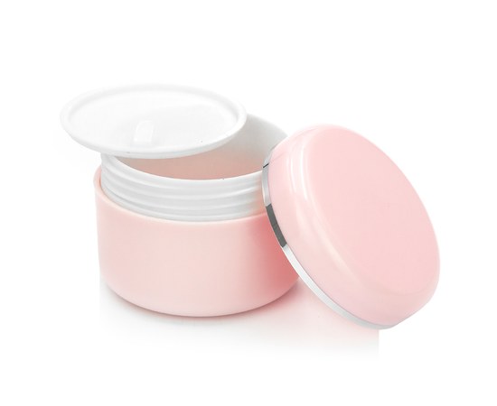 Изображение  Cosmetic jar with protective disk 15 ml, Pink, Volume (ml, g): 15