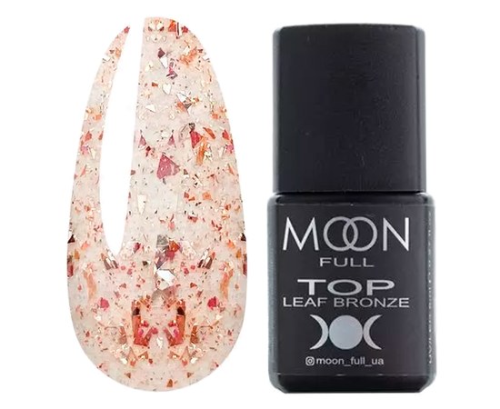 Изображение  Top without a sticky layer Moon Full Top Leaf Bronze, 8 ml, Volume (ml, g): 8