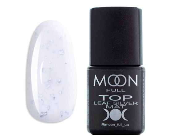 Изображение  Top without a sticky layer Moon Full Top Leaf Silver Mat, 8 ml