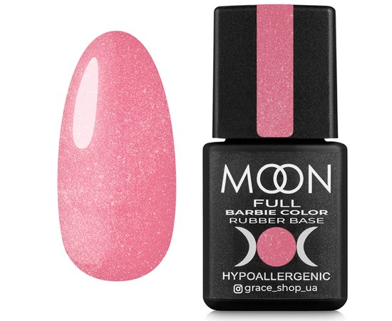 Изображение  Камуфлирующая база Moon Full Barbie color Rubber base 8 мл, № 4, Объем (мл, г): 8, Цвет №: 004