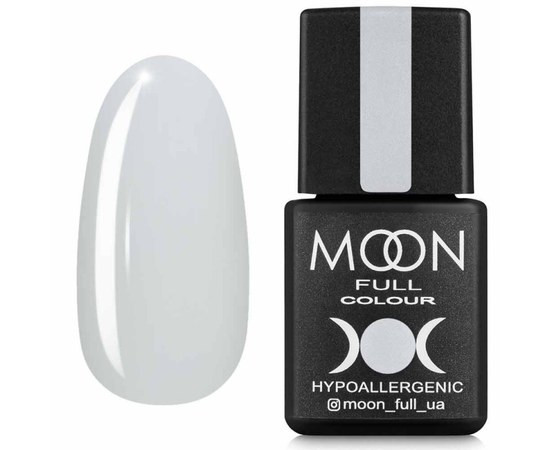 Зображення  Гель лак Moon Full Air Nude №02 білий напівпрозорий, 8 мл, Об'єм (мл, г): 8, Цвет №: 002