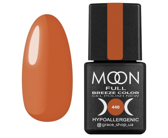 Изображение  Gel polish for nails Moon Full Breeze Color 8 ml, № 440, Volume (ml, g): 8, Color No.: 440