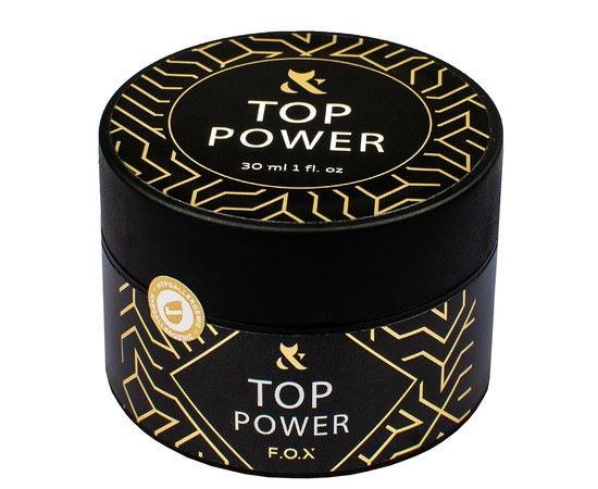 Изображение  Top for gel polish without sticky layer FOX Top Power 30 ml (jar)