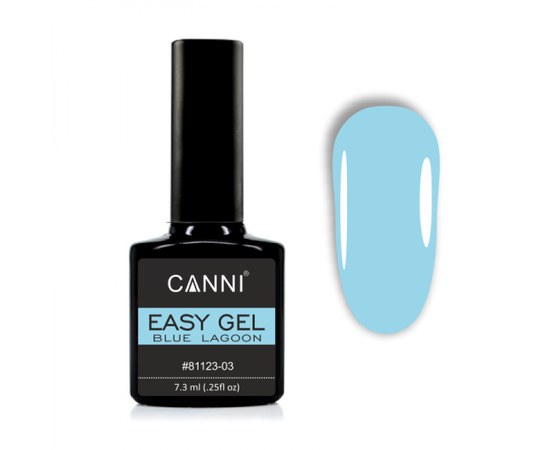 Зображення  Easy gel Canni 03 BLUE LAGOON, 7,3 мл, Об'єм (мл, г): 7.3, Цвет №: 03