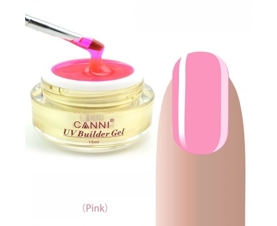 Зображення  Конструюючий гель CANNI 315 Pink\рожевий, 15 мл, Об'єм (мл, г): 15, Цвет №: 315