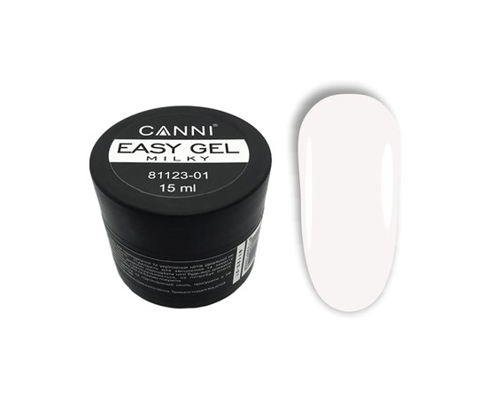 Изображение  Easy gel Canni 01 MILKY, 15 ml, Volume (ml, g): 15, Color No.: 1