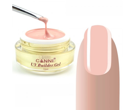 Зображення  Конструюючий гель CANNI 306 Natural Pink, 15 мл, Об'єм (мл, г): 15, Цвет №: 306