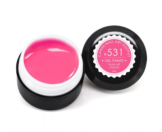 Изображение  Гель-краска CANNI 531 кораллово- розовая, 5 мл, Объем (мл, г): 5, Цвет №: 531