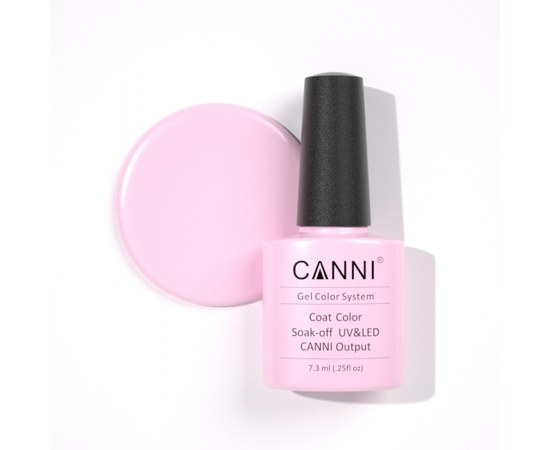 Изображение  Gel polish CANNI 243 light pink, 7.3 ml, Volume (ml, g): 44992, Color No.: 243