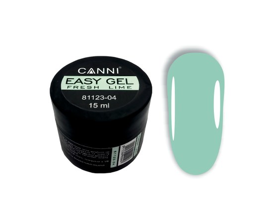 Изображение  Easy gel Canni 04 FRESH LIME, 15 мл, Объем (мл, г): 15, Цвет №: 04