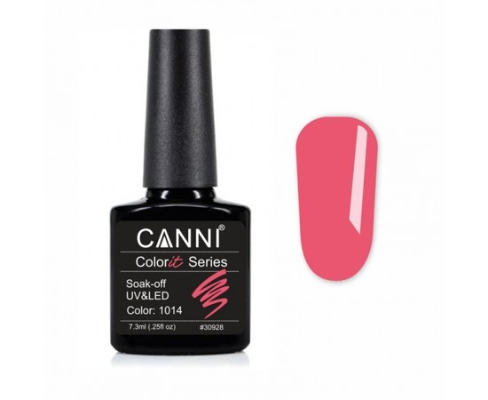 Изображение  Gel polish CANNI Colorit 1014 hot pink, 7.3 ml, Color No.: 1014