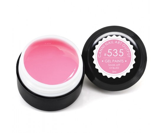 Изображение  Гель-краска CANNI 535 пастельно-розовая, 5 мл, Объем (мл, г): 5, Цвет №: 535