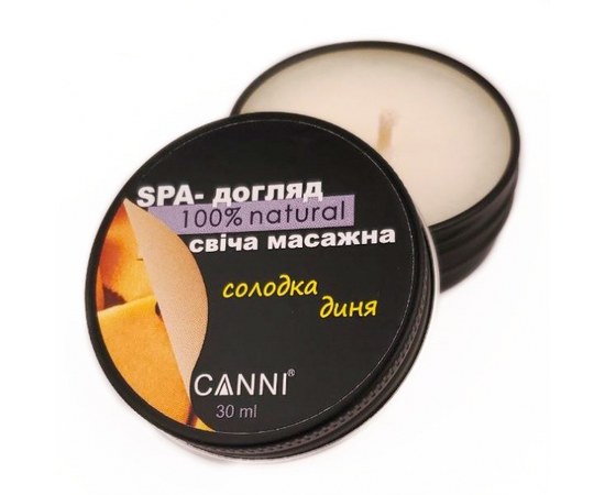 Зображення  SPA - свічка масажна для манікюру CANNI солодка диня, 30 мл, Аромат: Солодка диня
