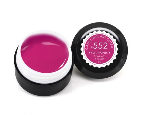 Изображение  Gel paint CANNI 552 raspberry, 5 ml, Volume (ml, g): 5, Color No.: 552