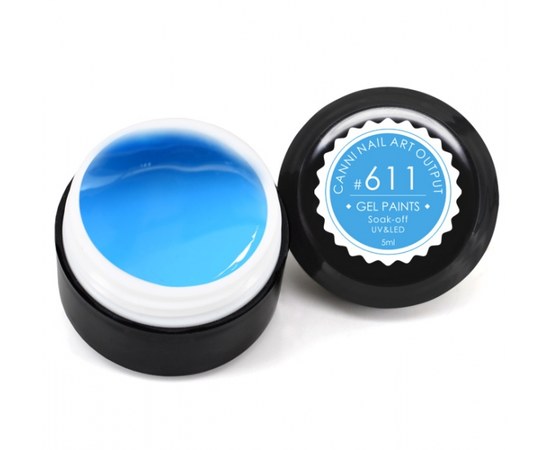 Изображение  Гель-краска CANNI 611 темно-голубая, 5 мл, Объем (мл, г): 5, Цвет №: 611
