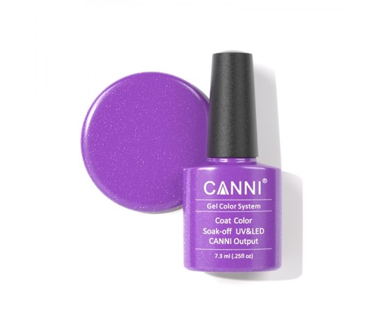 Изображение  Gel polish CANNI 189 lilac with small sparkles, 7.3 ml, Volume (ml, g): 44992, Color No.: 189