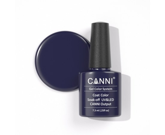 Изображение  Gel polish CANNI 125 midnight purple, 7.3 ml, Volume (ml, g): 44992, Color No.: 125