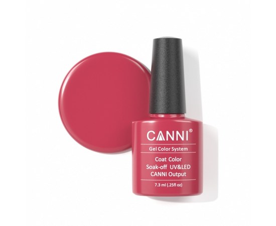 Изображение  Gel polish CANNI 056 red carmine, 7.3 ml, Volume (ml, g): 44992, Color No.: 56