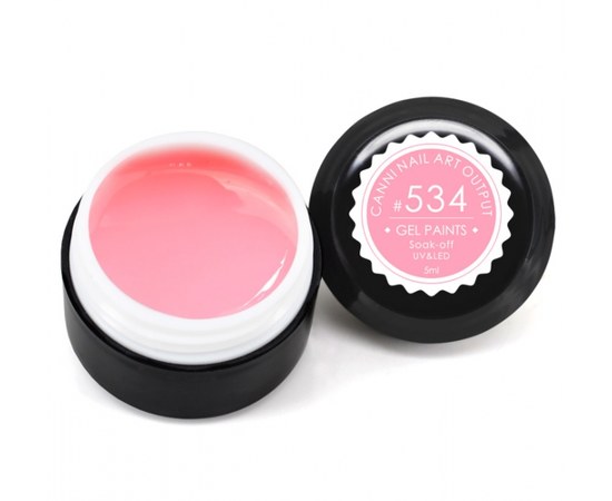 Изображение  Gel paint CANNI 534 light pink, 5 ml, Volume (ml, g): 5, Color No.: 534
