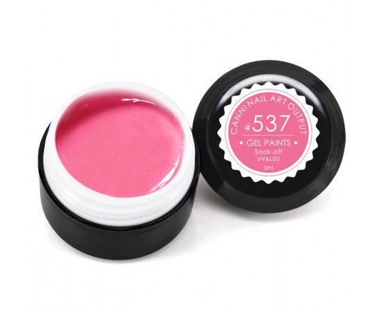 Изображение  Gel paint CANNI 537 bright pink, 5 ml, Volume (ml, g): 5, Color No.: 537