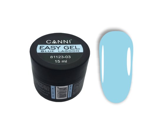 Изображение  Easy gel Canni 03 BLUE LAGOON, 15 ml, Volume (ml, g): 15, Color No.: 3