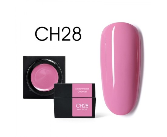 Зображення  Мус-гель кольоровий CANNI CH28 перламутрово-рожевий, 5g, Об'єм (мл, г): 5, Цвет №: CH28