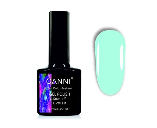 Изображение  Gel polish CANNI 1027 green-blue, 7.3 ml, Volume (ml, g): 44992, Color No.: 1027