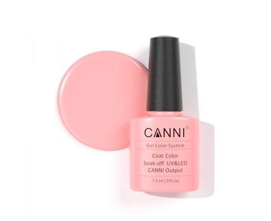 Изображение  Gel polish CANNI 115 light pink, 7.3 ml, Volume (ml, g): 44992, Color No.: 115