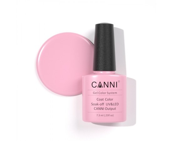 Изображение  Gel polish CANNI 245 smoky pink, 7.3 ml, Volume (ml, g): 44992, Color No.: 245