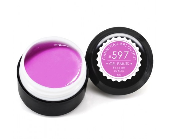 Изображение  Гель-краска CANNI 597 пастельная темно-розовая, 5 мл, Объем (мл, г): 5, Цвет №: 597