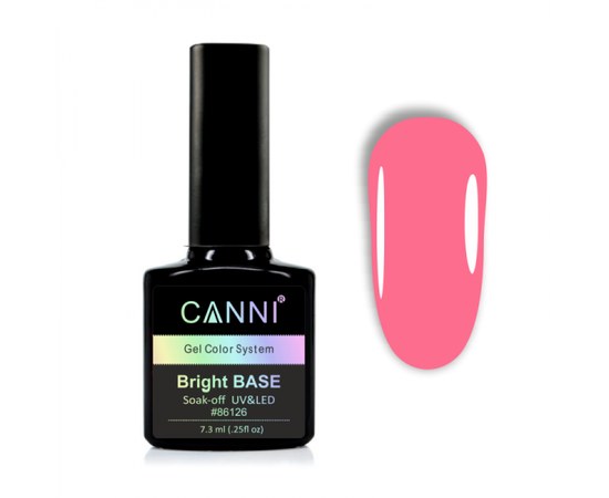 Изображение  Color base coat CANNI No. 662 pink, 7.3 ml, Volume (ml, g): 44992, Color No.: 662