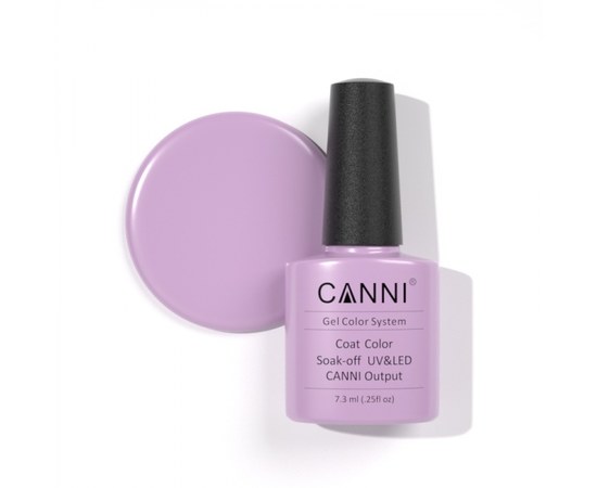 Изображение  Gel polish CANNI 244 elegant light violet, 7.3 ml, Volume (ml, g): 44992, Color No.: 244