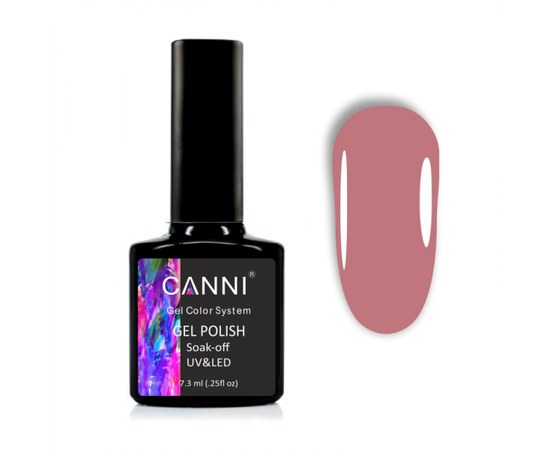 Изображение  Gel polish CANNI 1061 dark beige-pink, 7.3 ml, Volume (ml, g): 44992, Color No.: 1061