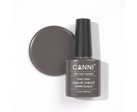Изображение  Gel polish CANNI 128 light brown-grey, 7.3 ml, Volume (ml, g): 44992, Color No.: 128