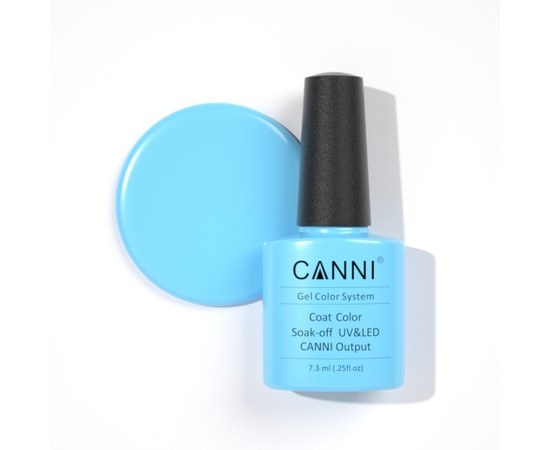 Изображение  Gel polish CANNI 254 sky light blue, 7.3 ml, Volume (ml, g): 44992, Color No.: 254
